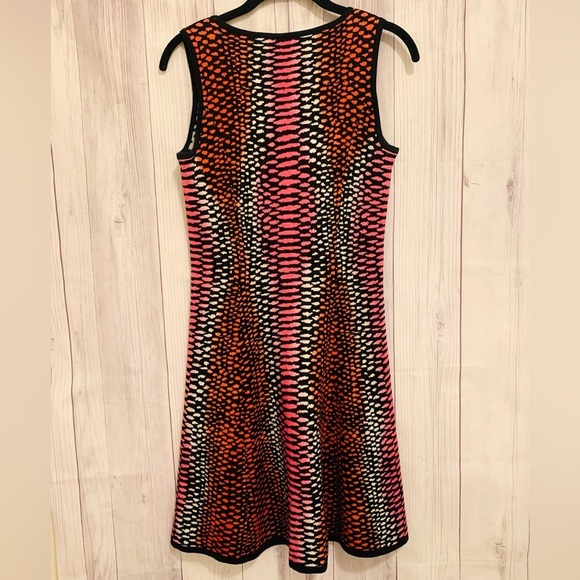 Magaschoni Cashmere Silk Blend Sweater Dress Patterned Colorful Sleeveless XS - Picture 3 of 5